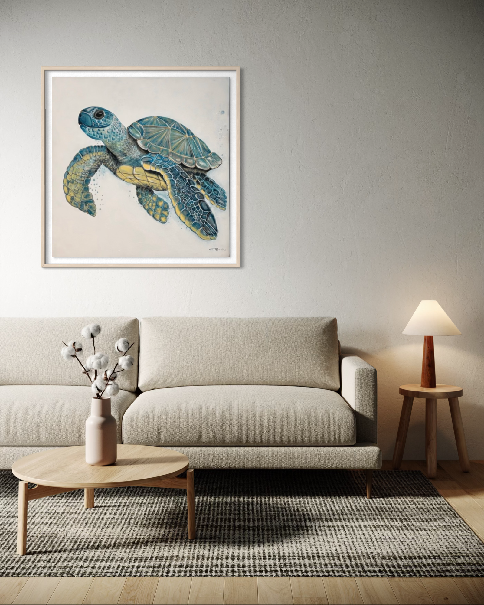 Traveler of the Sea artwork in interior